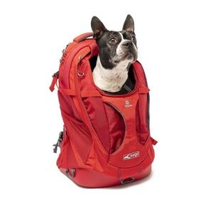 Kurgo Dog Backpack Carrier, Small - Chili Red